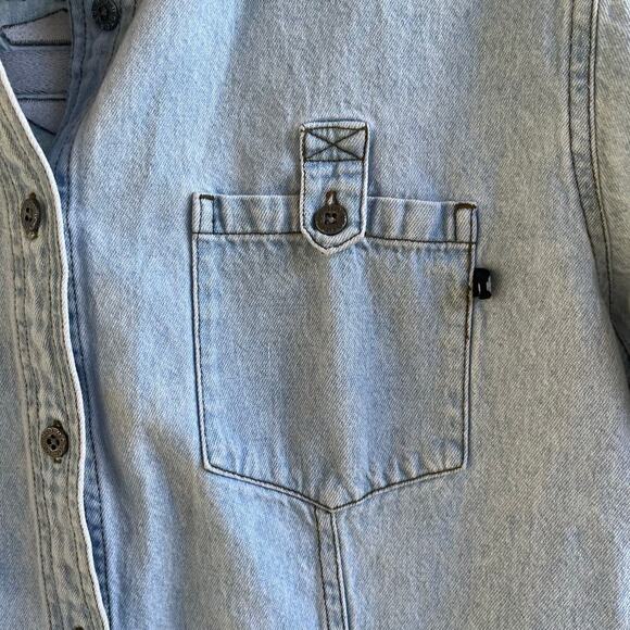 Harley Davidson Women's Vintage Centennial Long Sleeve Denim Shirt Size L - Picture 4 of 9